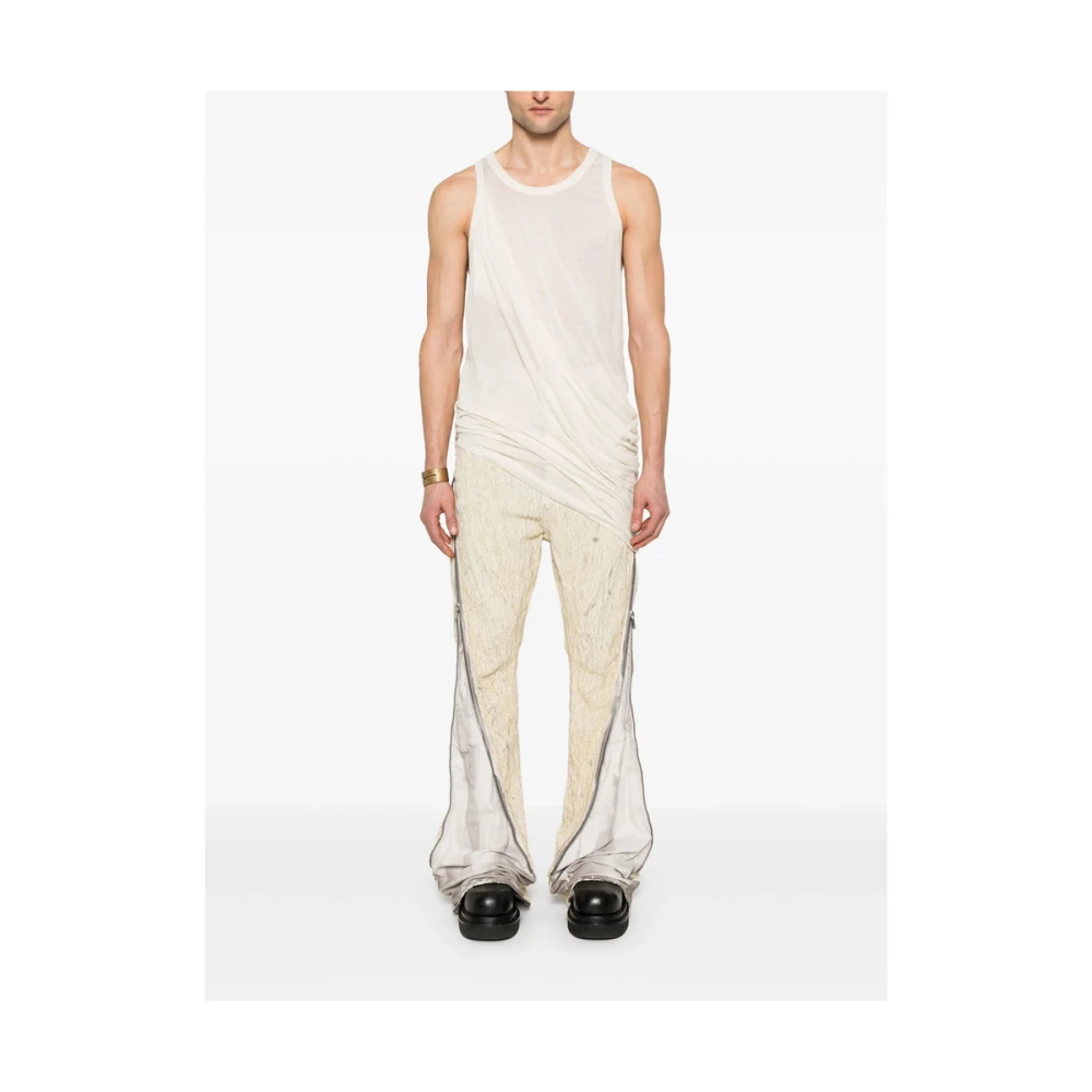 Rick Owens Pastelgele Knoopsluiting Jeans White Heren