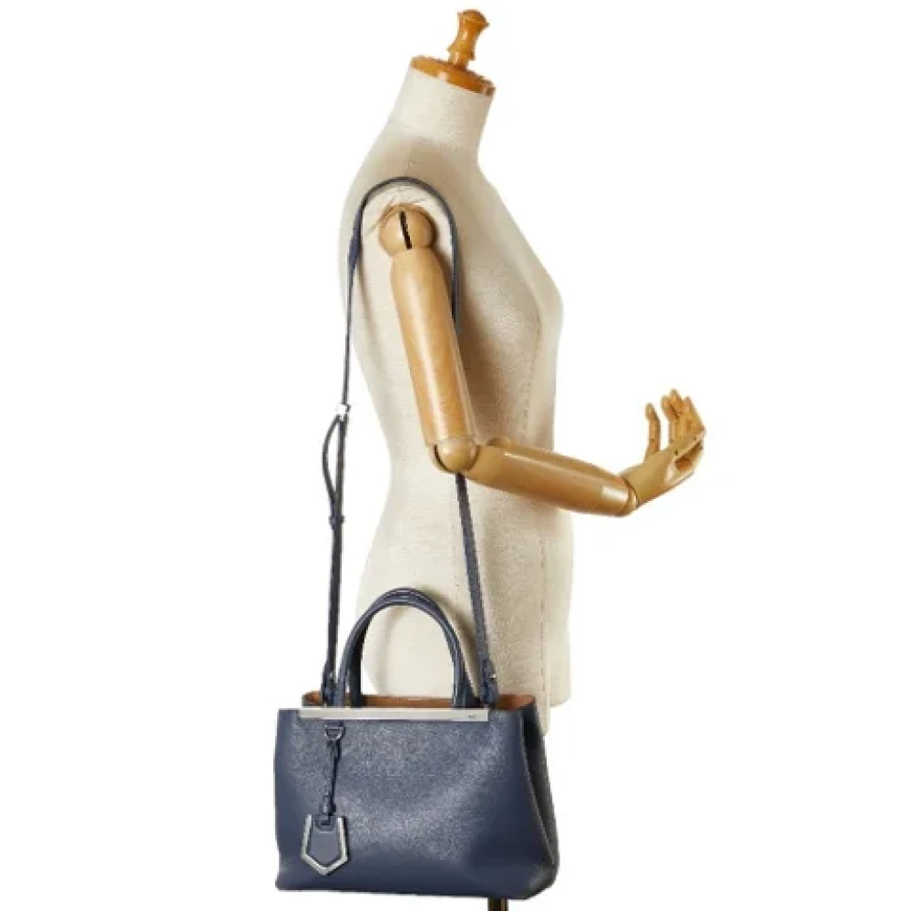 Fendi Vintage Pre-owned Leather fendi-bags Blue Dames