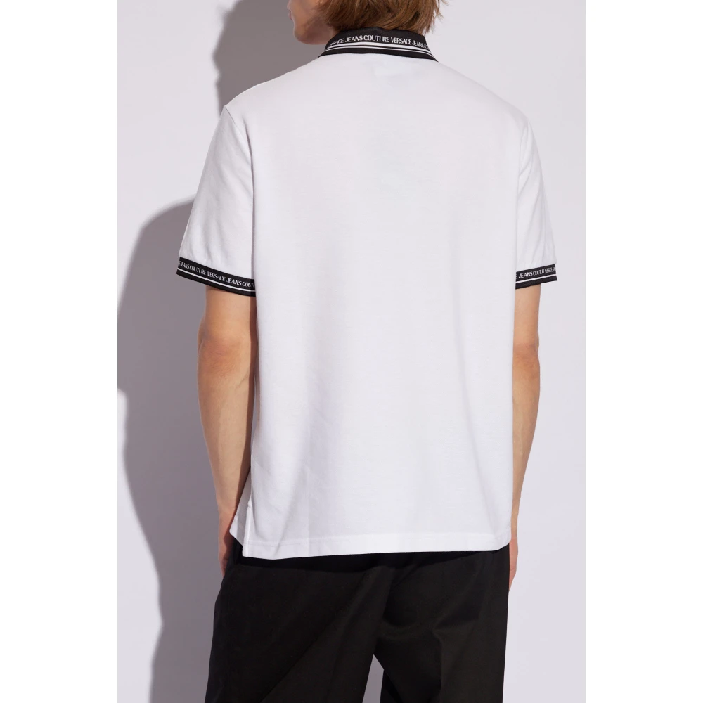 Versace Jeans Couture Polo shirt met logo White Heren