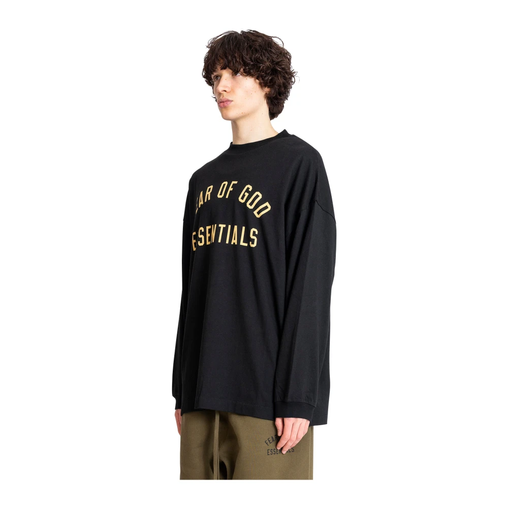 Fear Of God Zwarte longsleeve T-shirt Black Heren