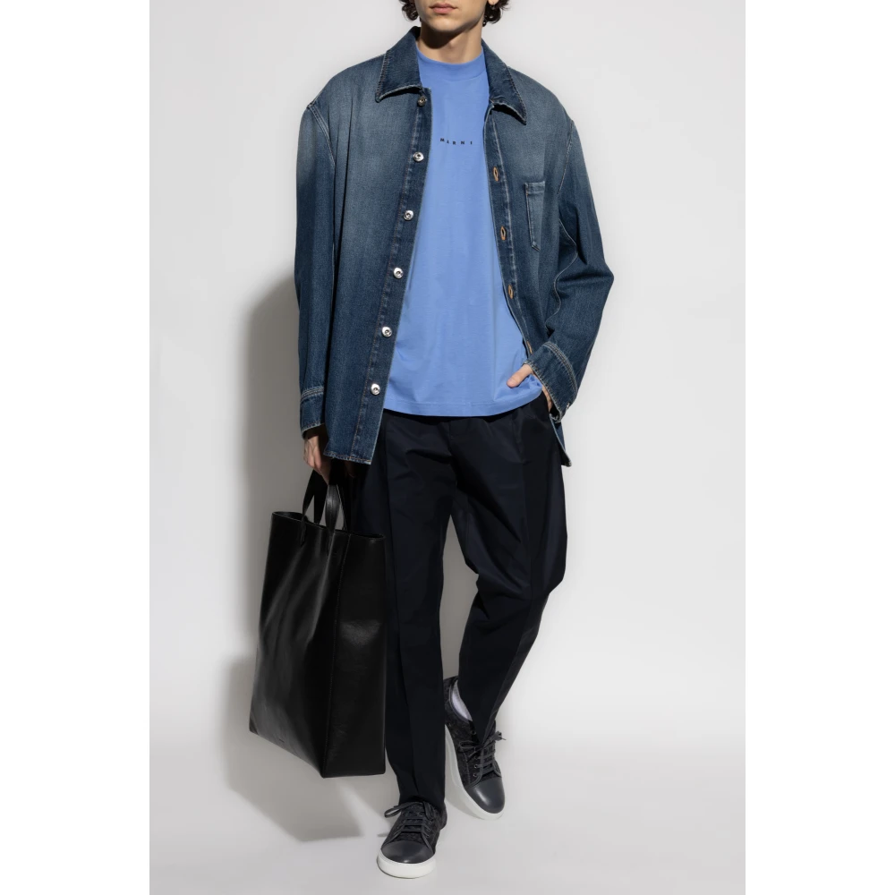 Lanvin Denim overhemd Blue Heren