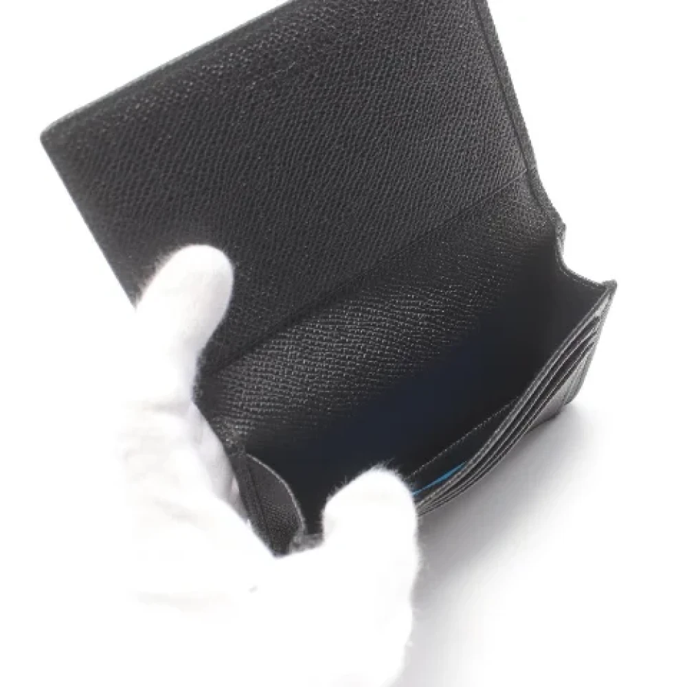 Bvlgari Vintage Pre-owned Leather wallets Black Dames