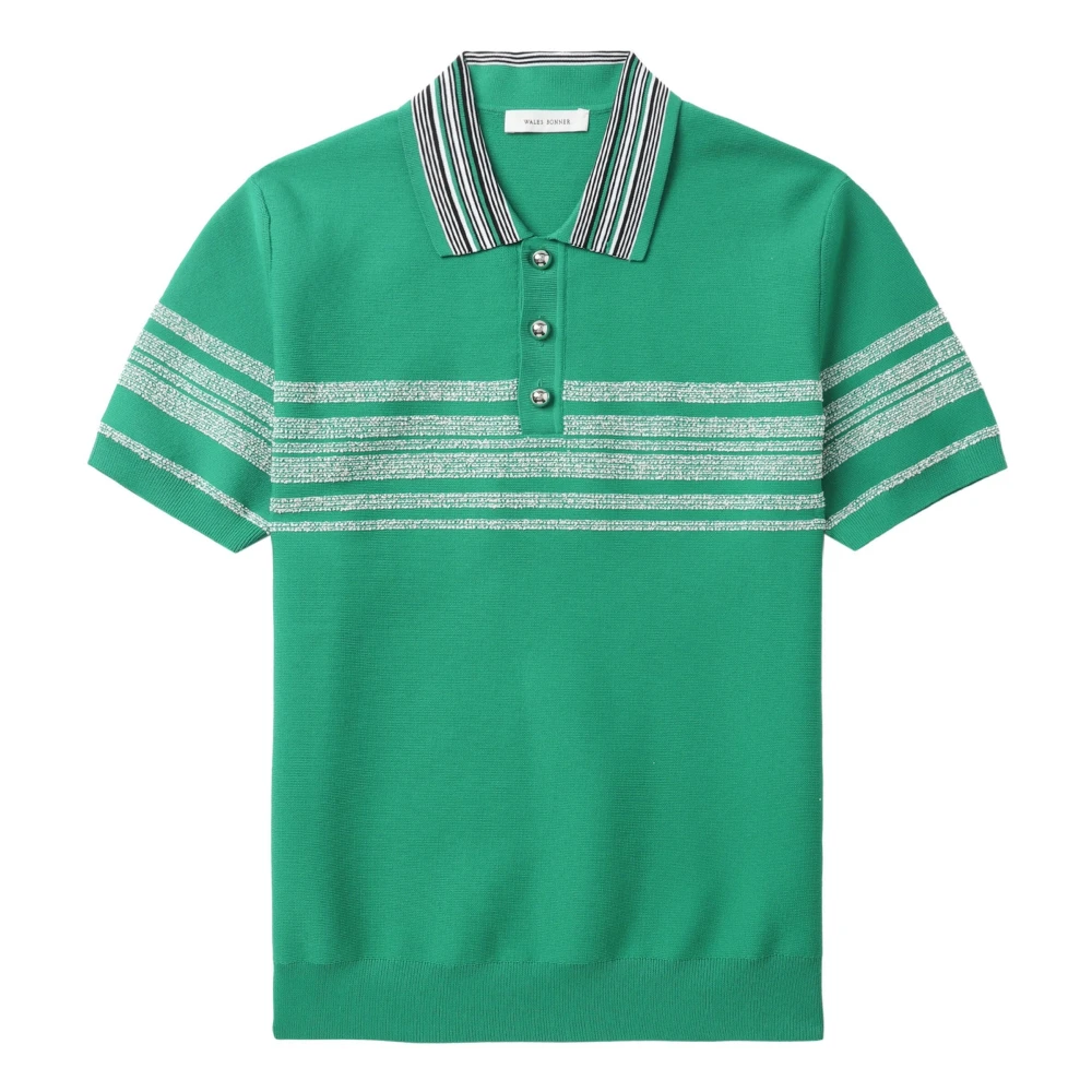 Wales Bonner Gebreide Polo Green Heren