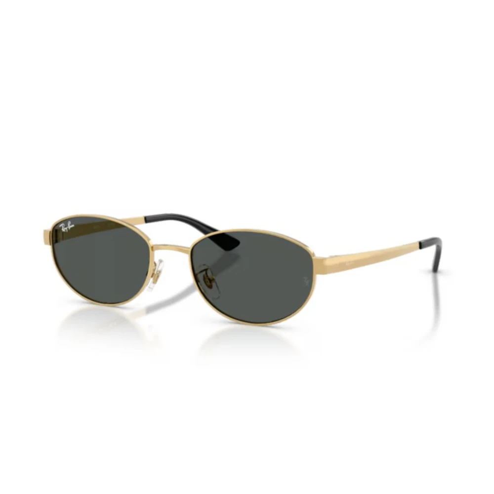 Ray-Ban Women's Gold Oval Polished Arista Dark Grey Rb3774d - Image 5