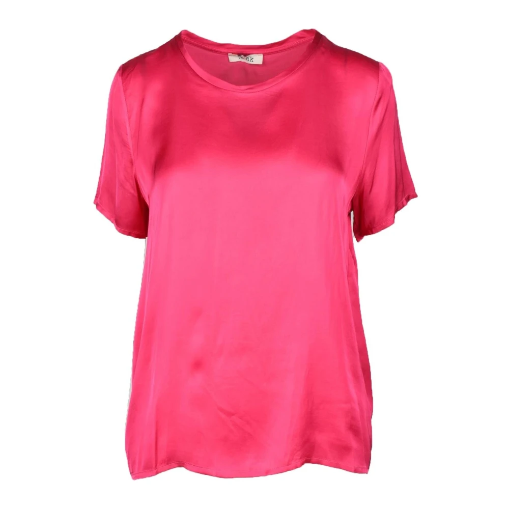 Think! Elegante Viscose Rayon Blouse Black Dames