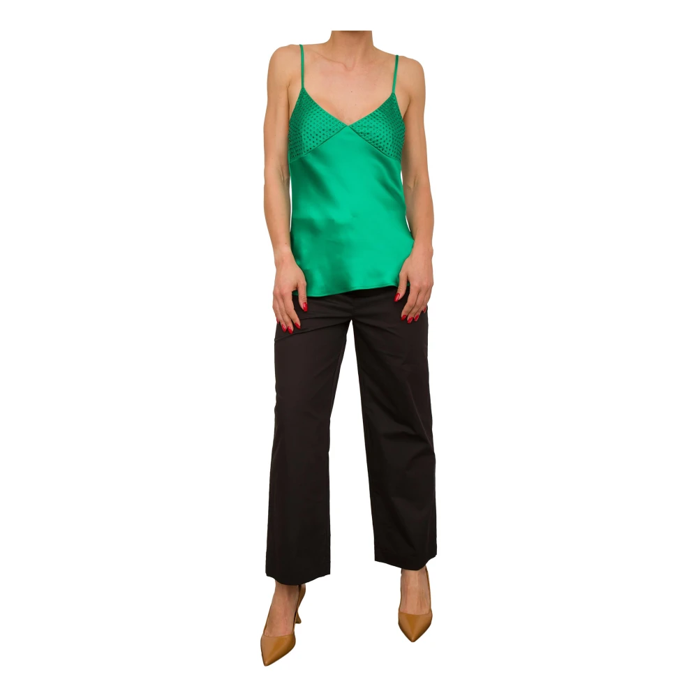 Liu Jo Zwarte Jewel Regular Broek Black Dames