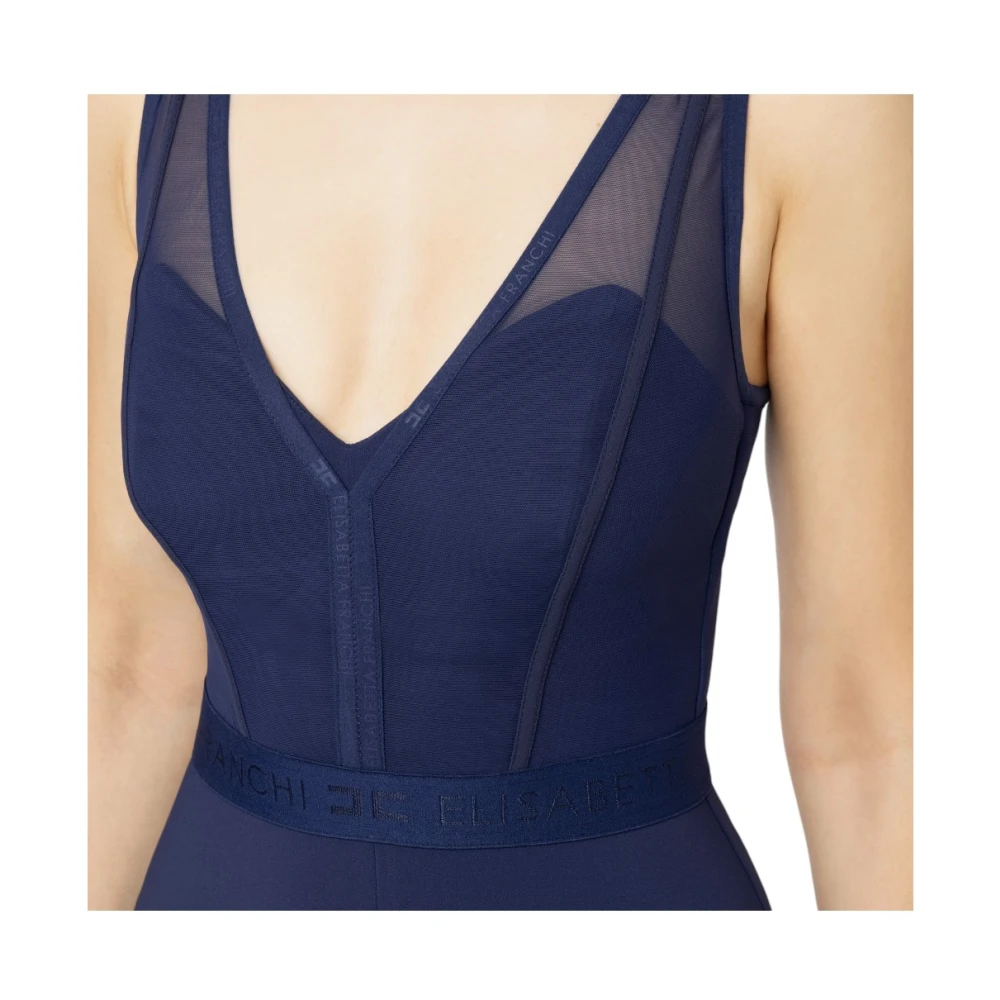 Elisabetta Franchi Elegante Jurk voor Speciale Gelegenheden Blue Dames