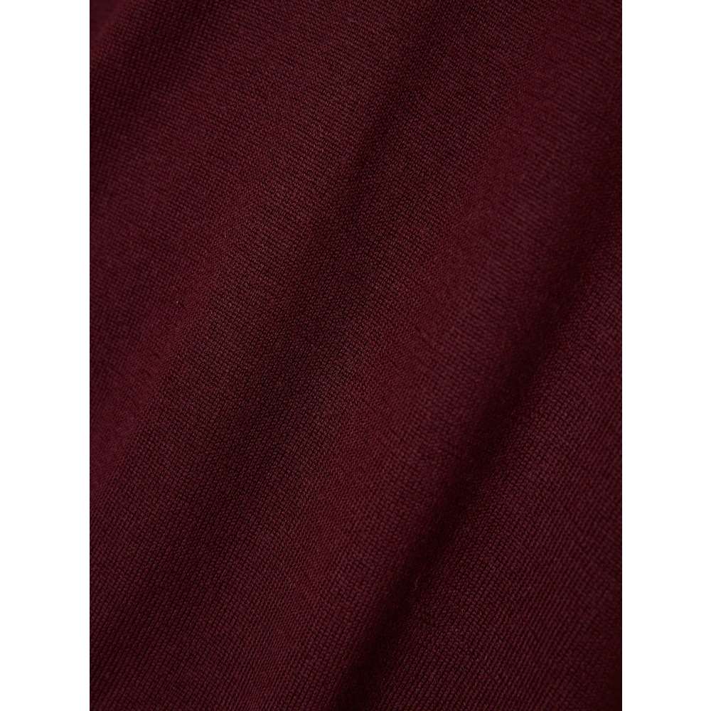 Gran Sasso Wollen V-hals Knitwear Red Heren