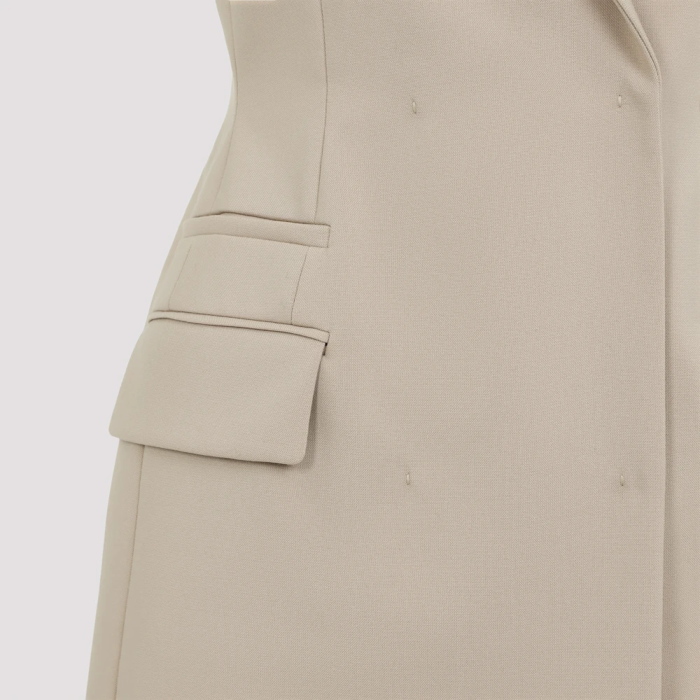 SPORTMAX Mouwloos Vest in Mosterdgeel Beige Dames