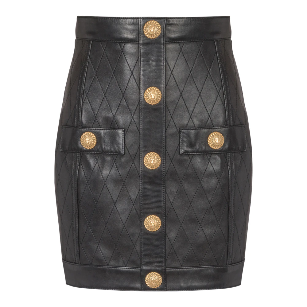 Skirts > Leather Skirts - - Balmain - Modalova