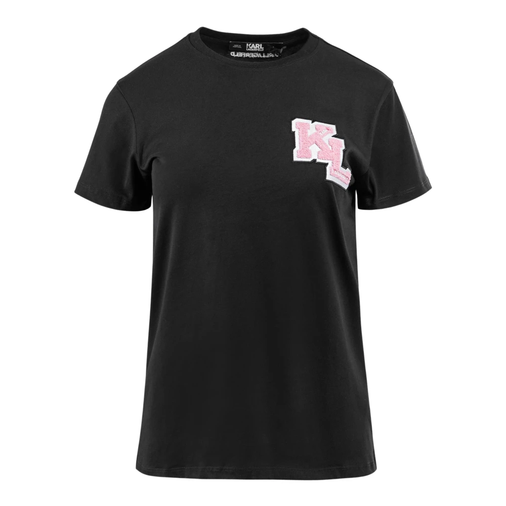 Karl Lagerfeld Zwarte dames T-shirt Black Dames