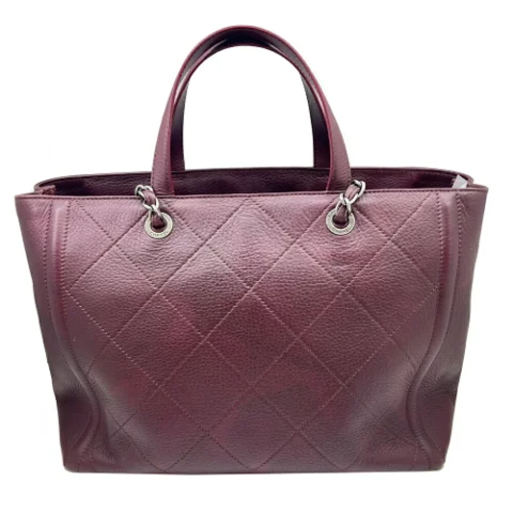 Chanel Vintage Pre-owned Leather handbags Brown Dames