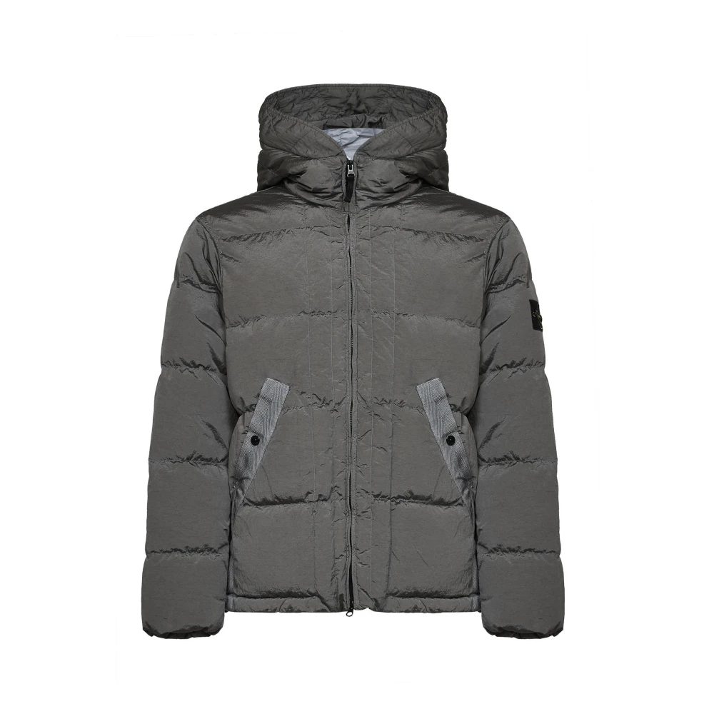 Stone Island Uomo Grigio - Piumino Invernale Imbottito - Jackets - M
