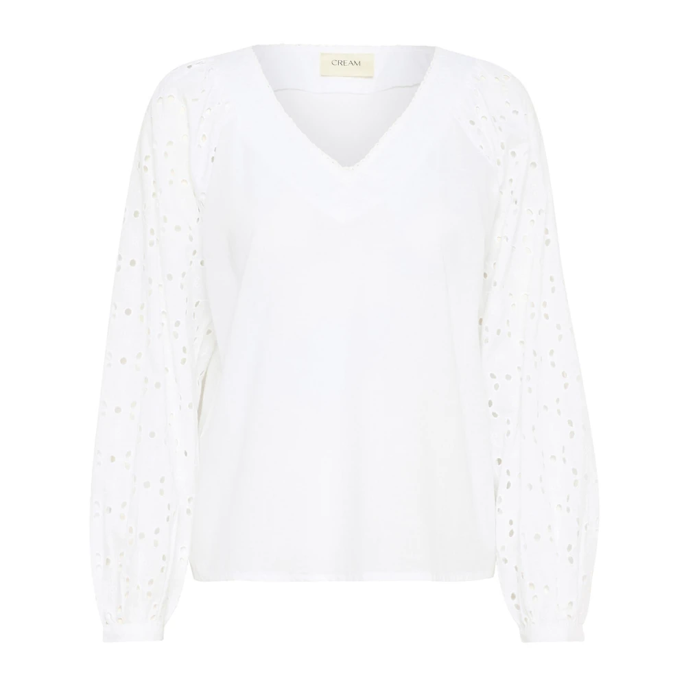 Cream Elegante Snow White Blouse White Dames