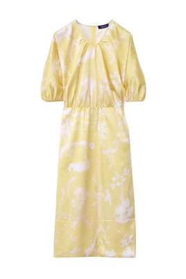 yellow-floral-midi-dress
