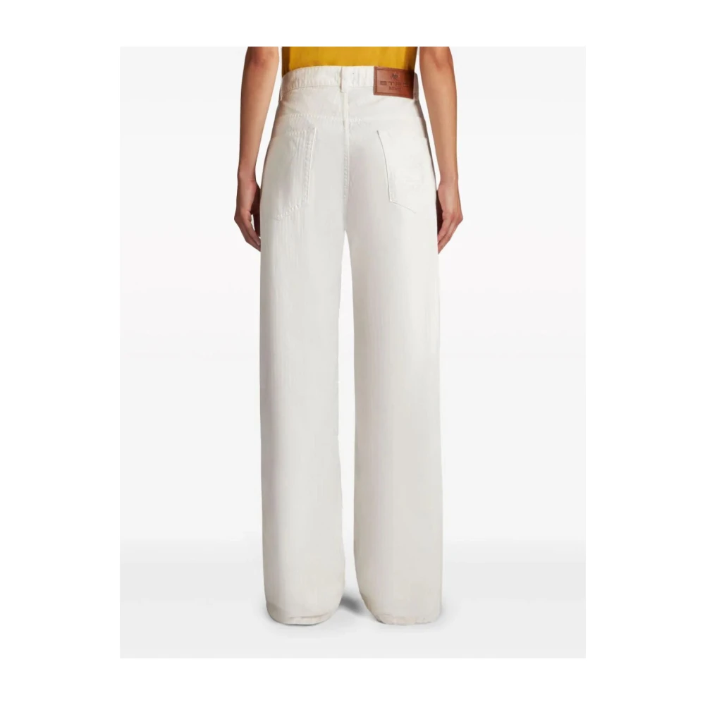 ETRO Klassieke Denim Jeans White Dames