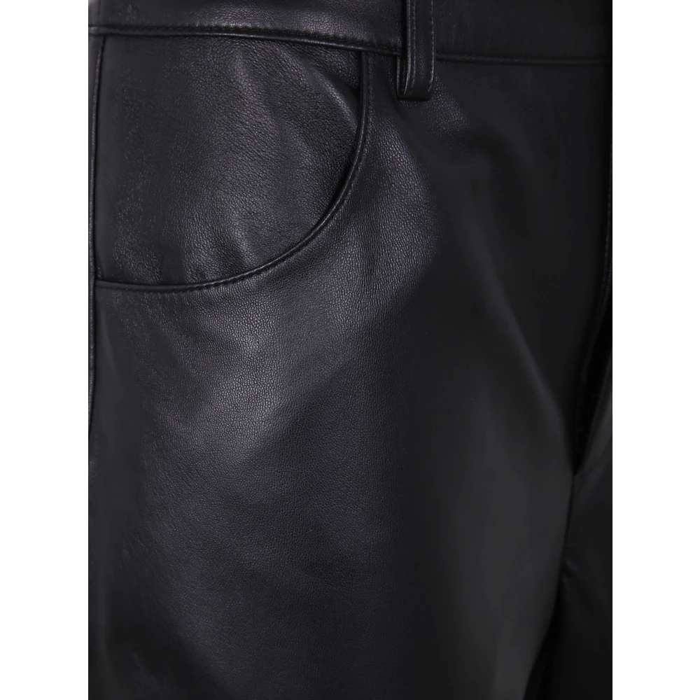 Loulou Studio Leren broek voor stijlvolle outfits Black Dames