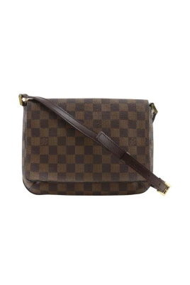 Pre-owned Musette Tango Damier Axelremsväska