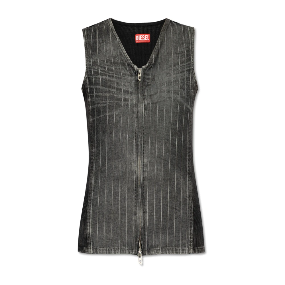 Diesel Donna Grigio Top, M, New,