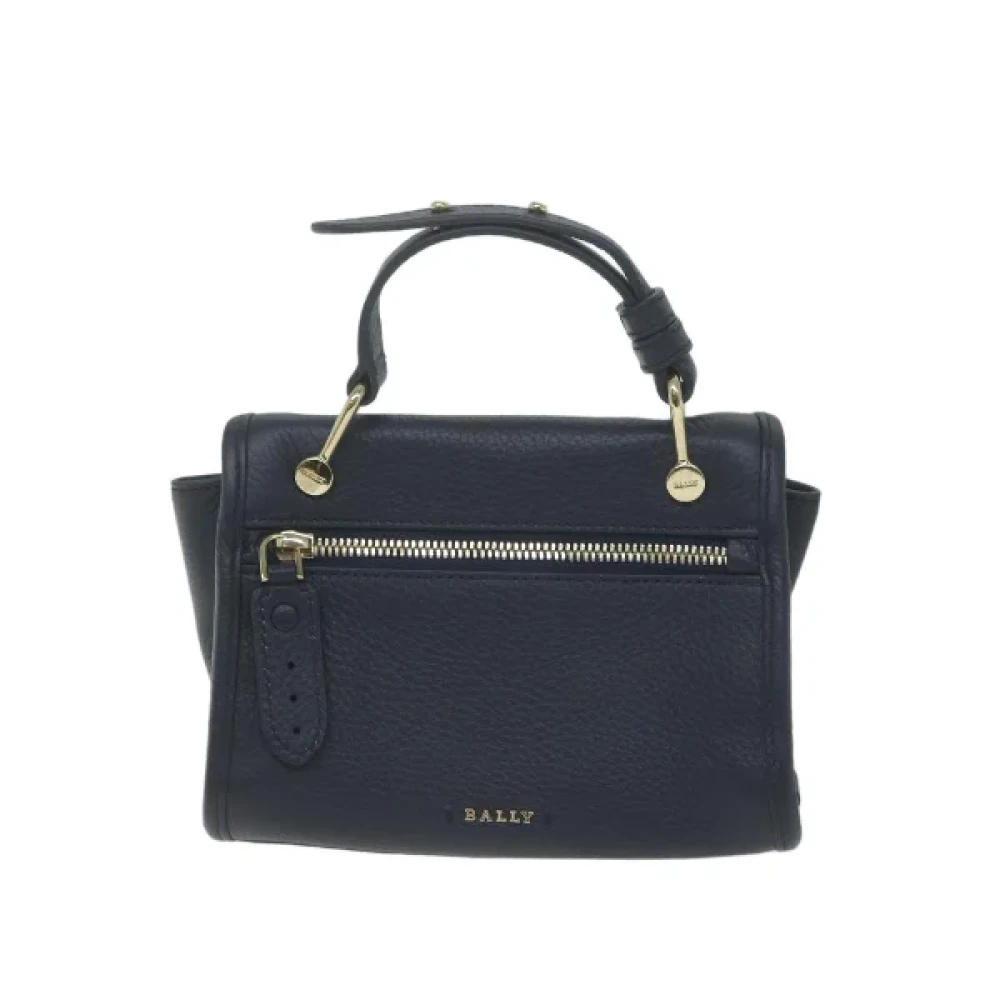Bally Pre-owned Leather shoulder-bags Blue Dames