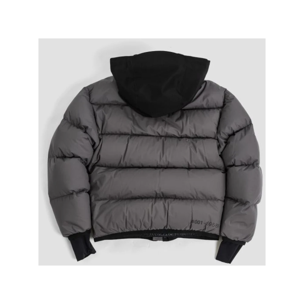 Moncler Grijze Marcassin korte donsjas Gray Heren