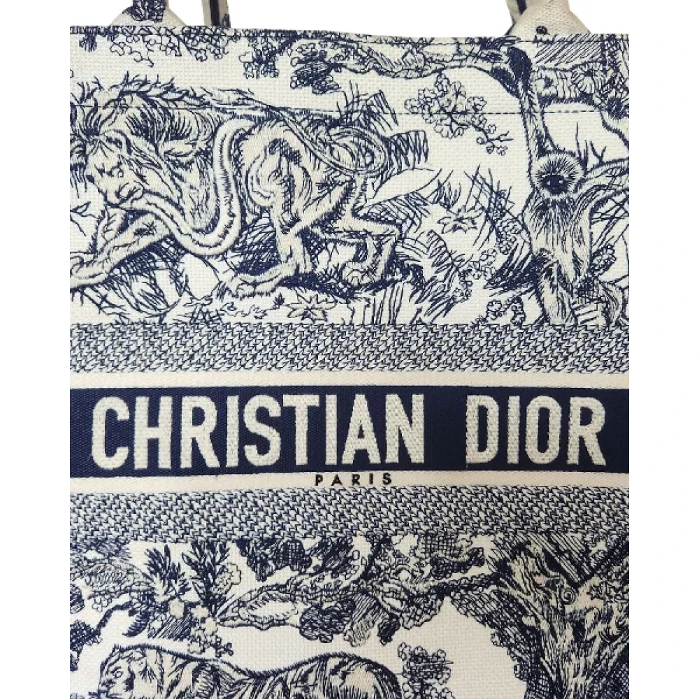 Dior Vintage Pre-owned Canvas totes Blue Dames