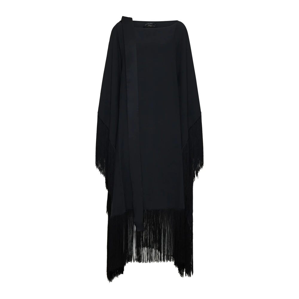 Taller Marmo Zwart Zee Kleding met Franje Black Dames