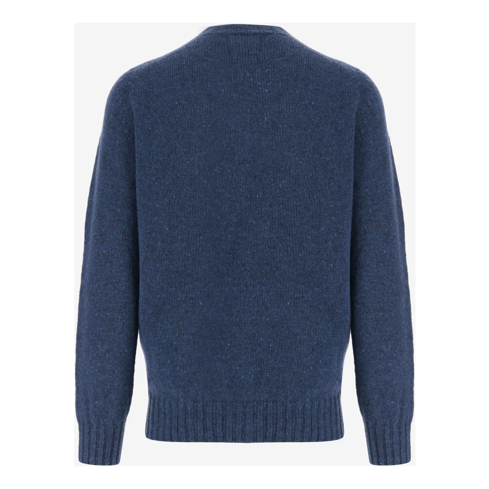 Howlin' Blauwe Wol Crew Neck Sweater Blue Heren