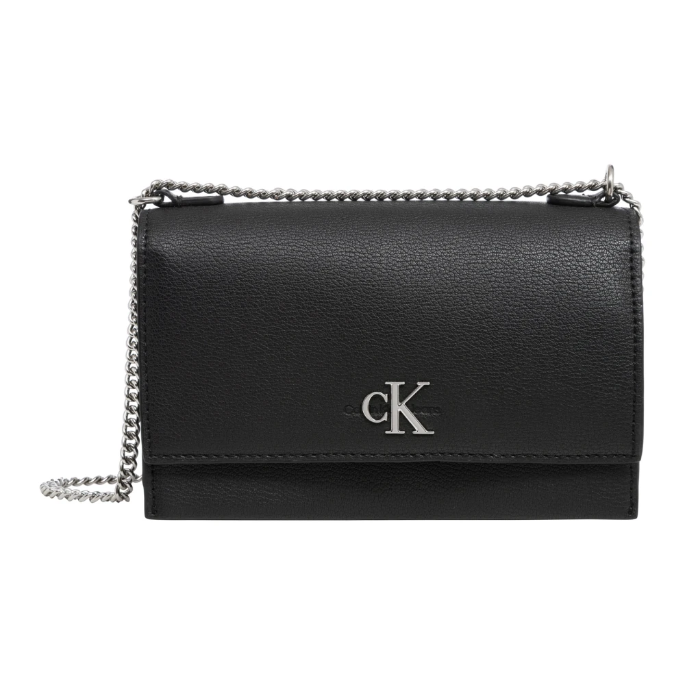 Calvin Klein Jeans Schoudertas met Verstelbare Band en Sluiting Black Dames