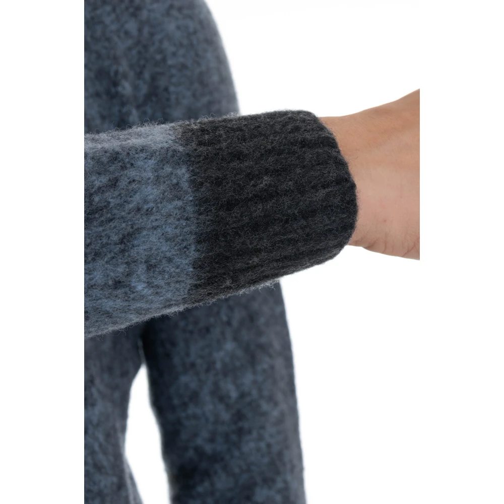 Drumohr Zachte Crew Neck Sweater Blue Heren
