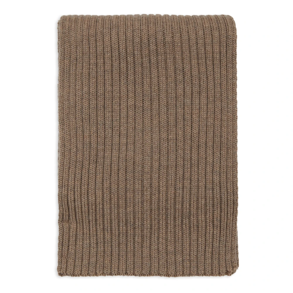 Gallo Unisex effen beige geribbeld sjaal in Beige Unisex