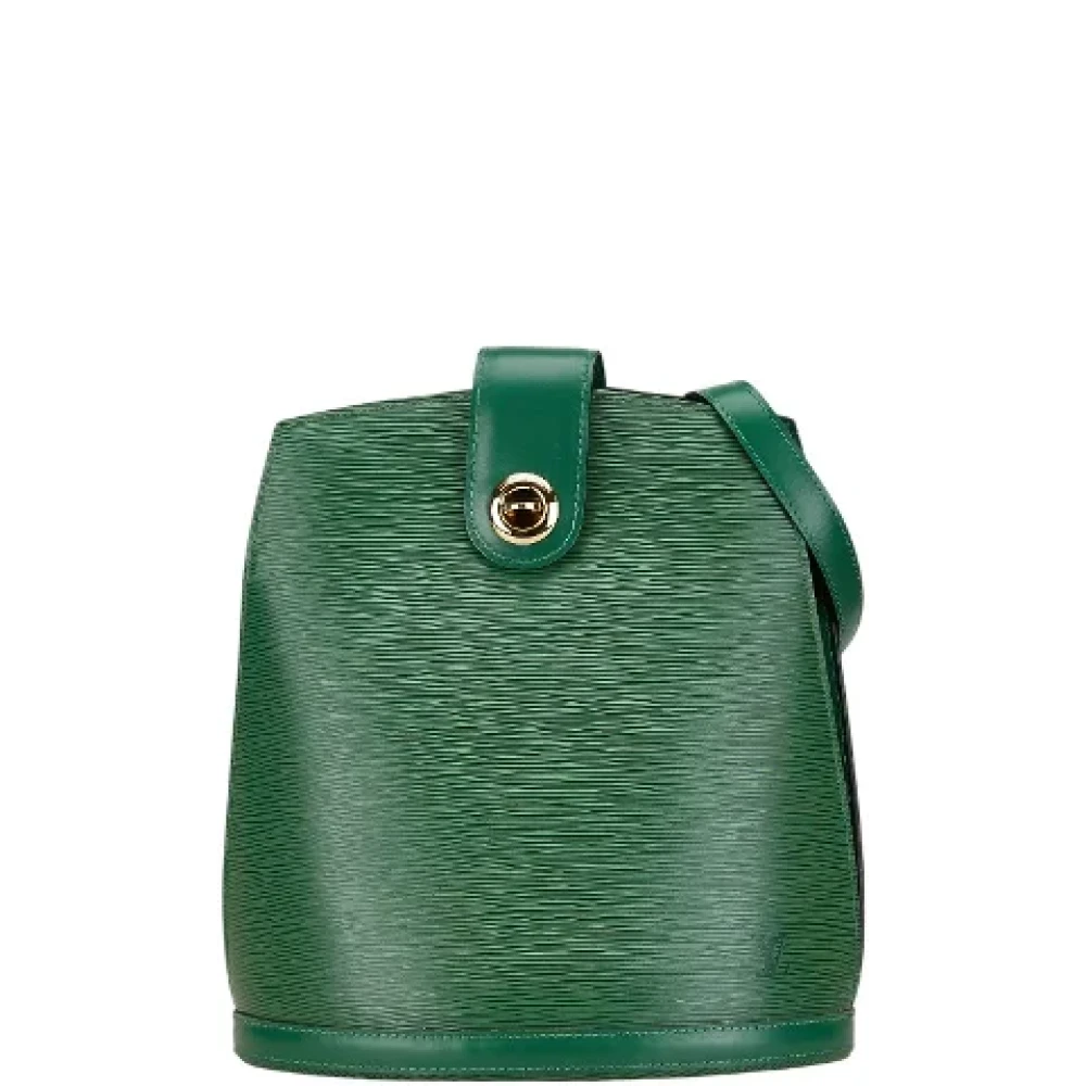 Louis Vuitton Vintage Pre-owned Leather shoulder-bags Green Dames