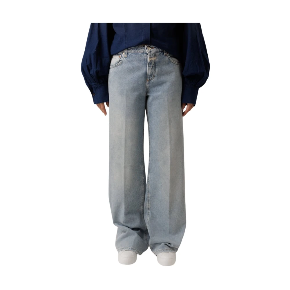 Closed Straight Leg Jeans Licht Wassen Blue Dames