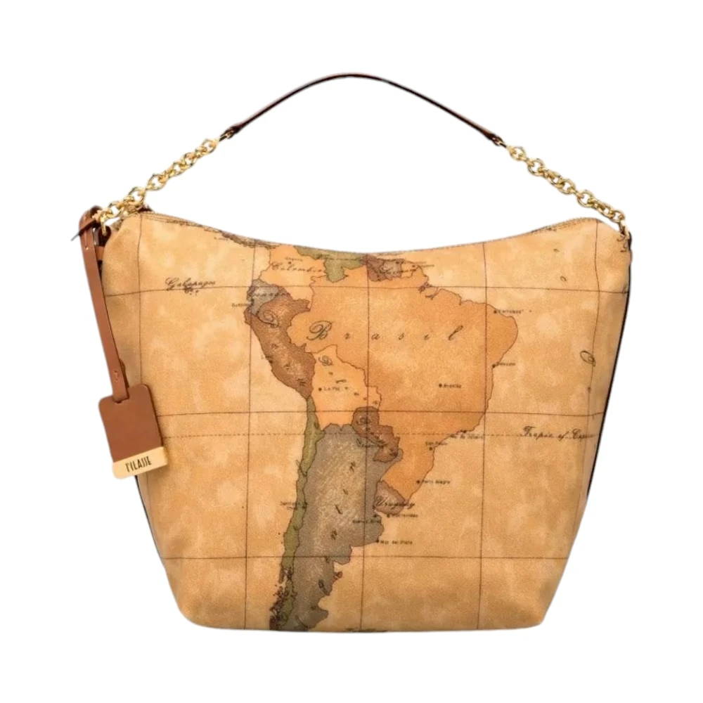Alviero Martini 1A Classe Brown Geo Classic Shoulder Bag - Female - Shoulder Bags - One Size - Bags