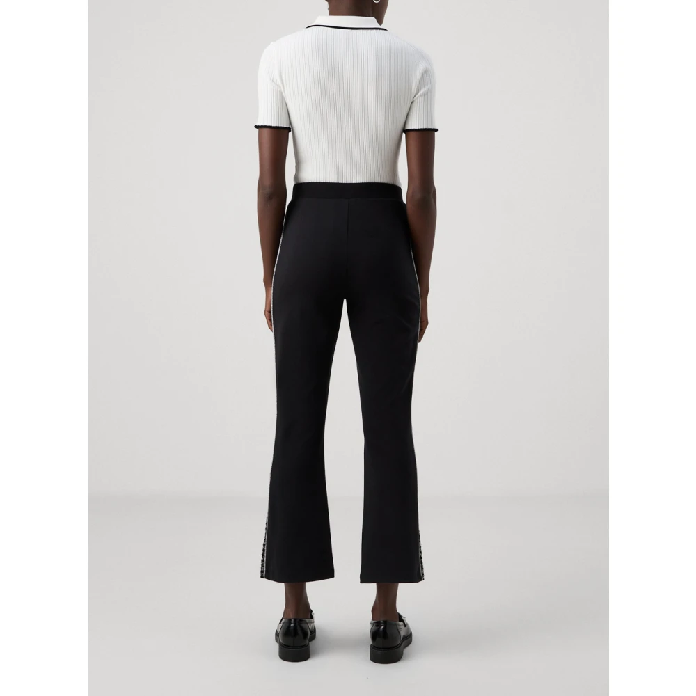 Liu Jo Sportieve Zwarte Streep Broek Black Dames