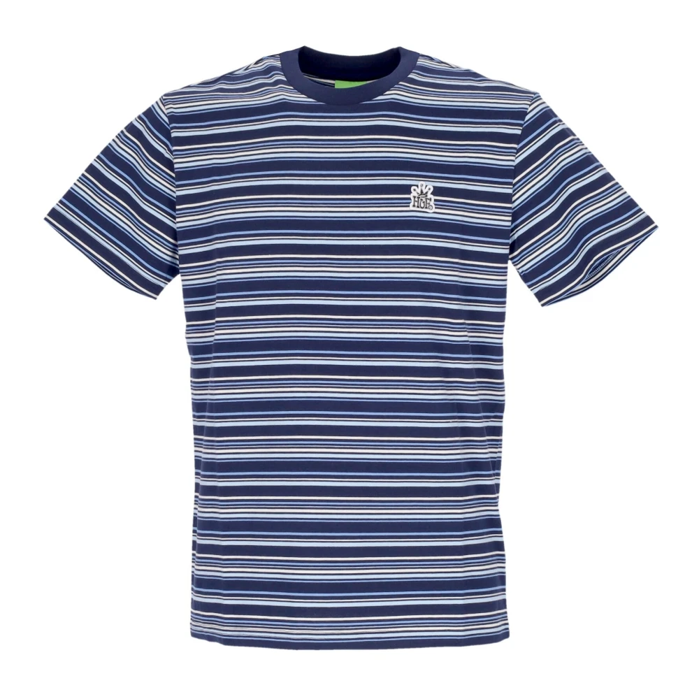HUF Gestreepte Gebreide Top Indigo Heren T-Shirt Blue Heren