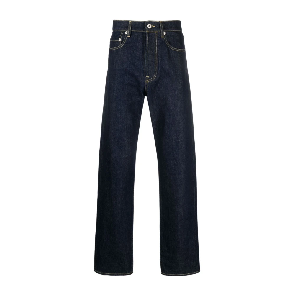 Kenzo Indigo Straight-Leg Jeans Blue Heren