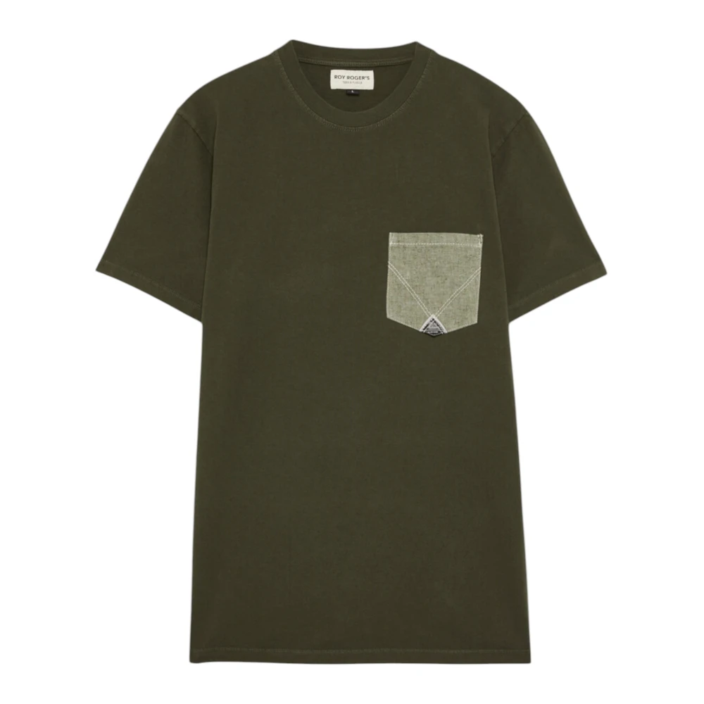 Roy Roger's Groene Denim Zak T-Shirt Heavy Jersey Green Heren