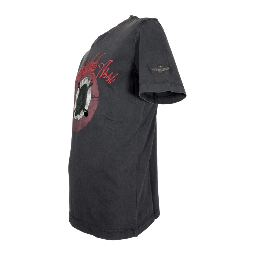 aeronautica militare Heren Ace Squadron T-shirt Zwart Black Heren