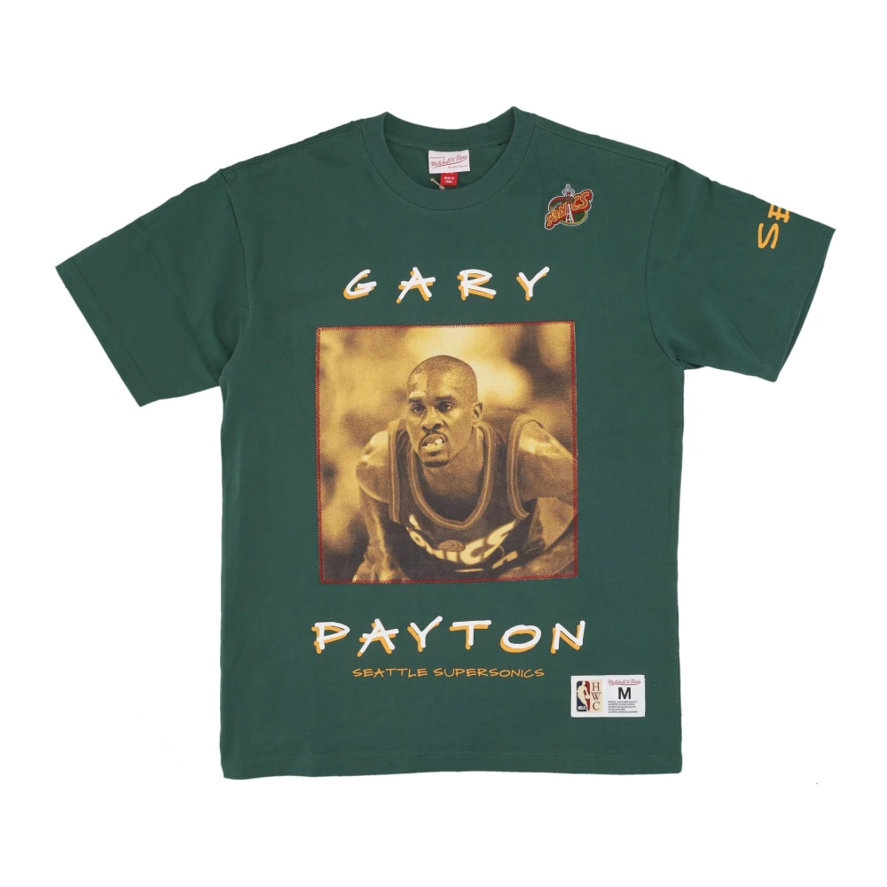 Mitchell & Ness Vintage NBA Speler Tee Gary Payton Green Heren
