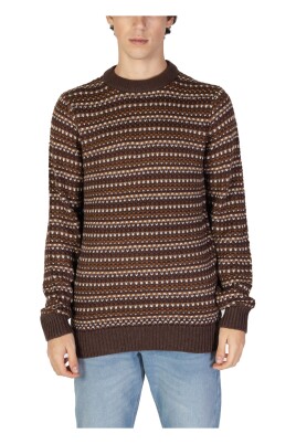 brown-fair-isle-knit-jumper