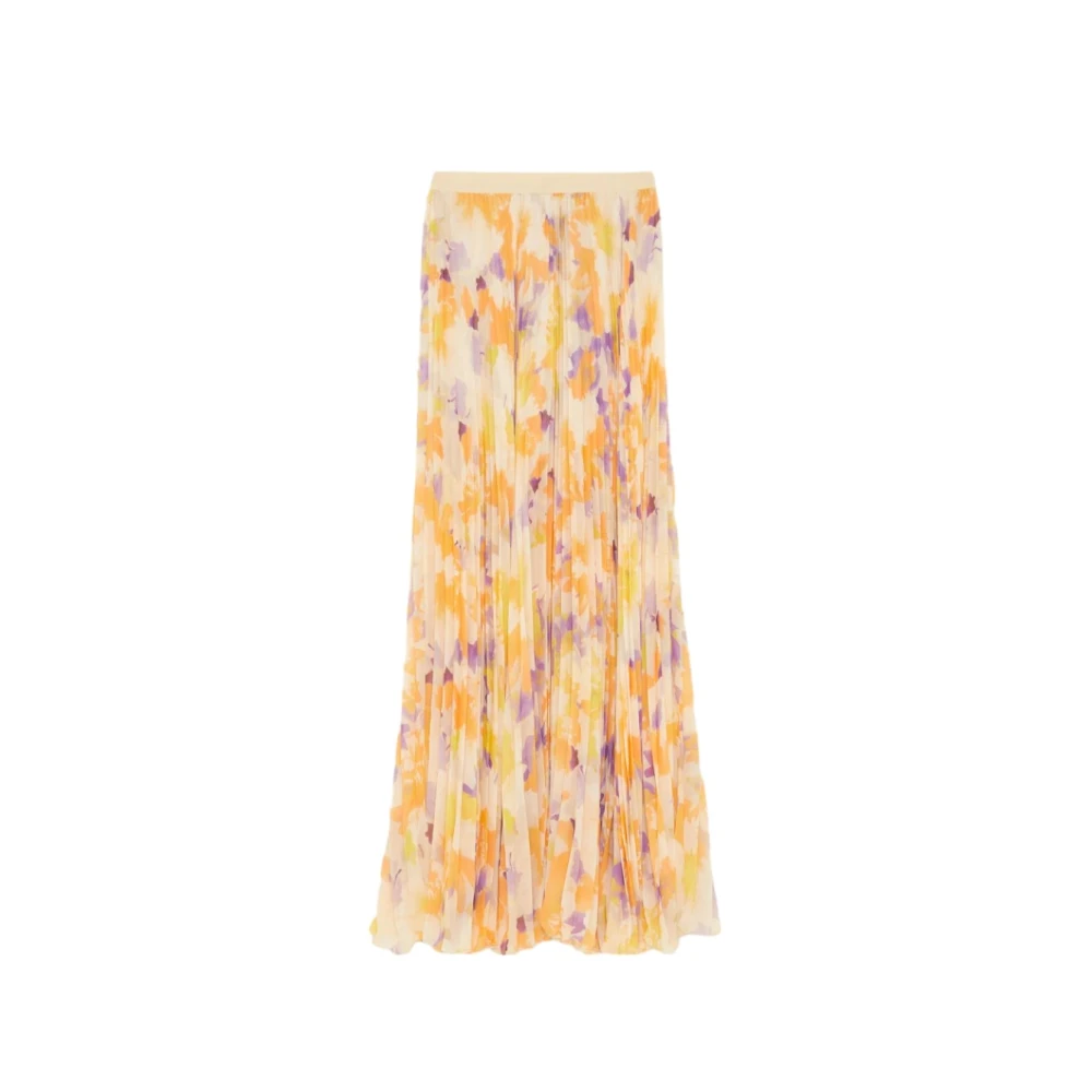 Patrizia Pepe Women's Multicolor Maxi Skirts, Xs, Long Pleated Skirt