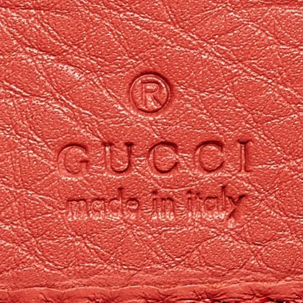 Gucci Vintage Pre-owned Leather wallets Orange Dames