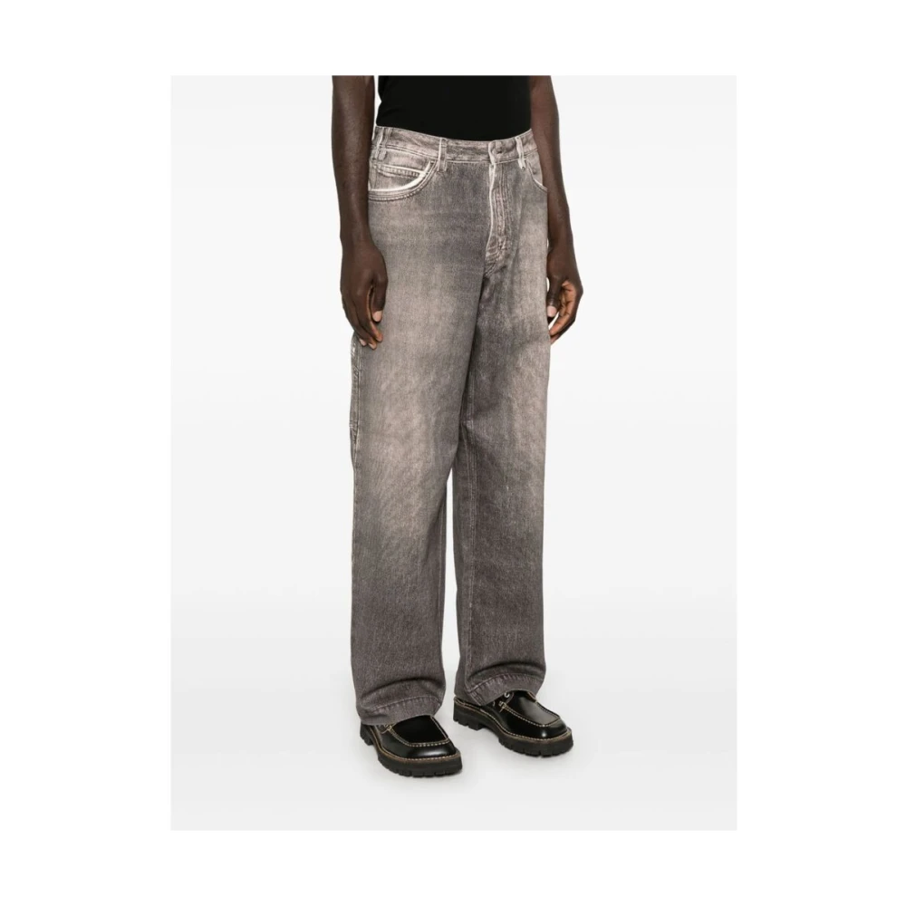 Emporio Armani Taupe Bruine Denim Jeans Brown Heren