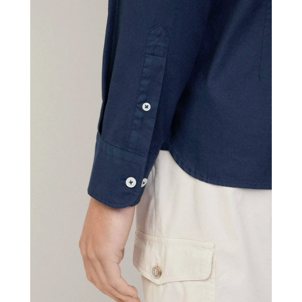 Hackett Lange mouw overhemd Hm3010028 Blue Heren