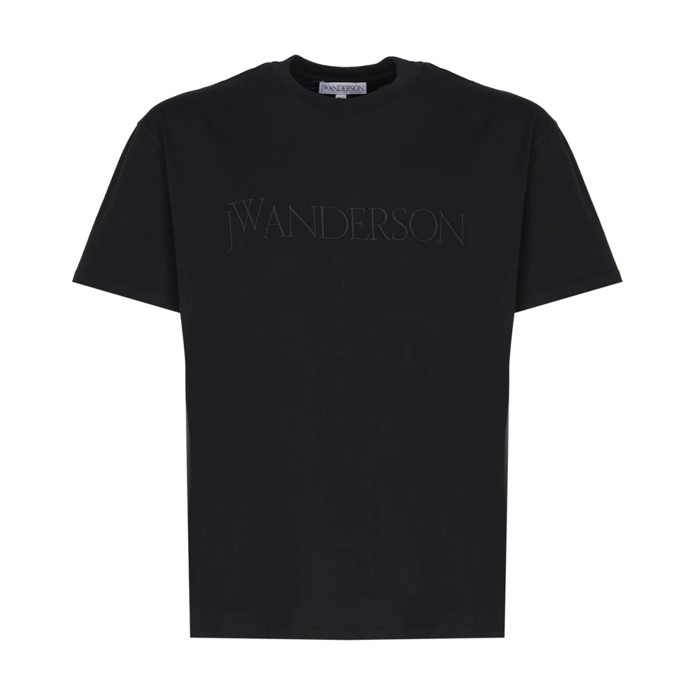 JW Anderson Zwarte T-shirts en Polos van katoen Black Heren