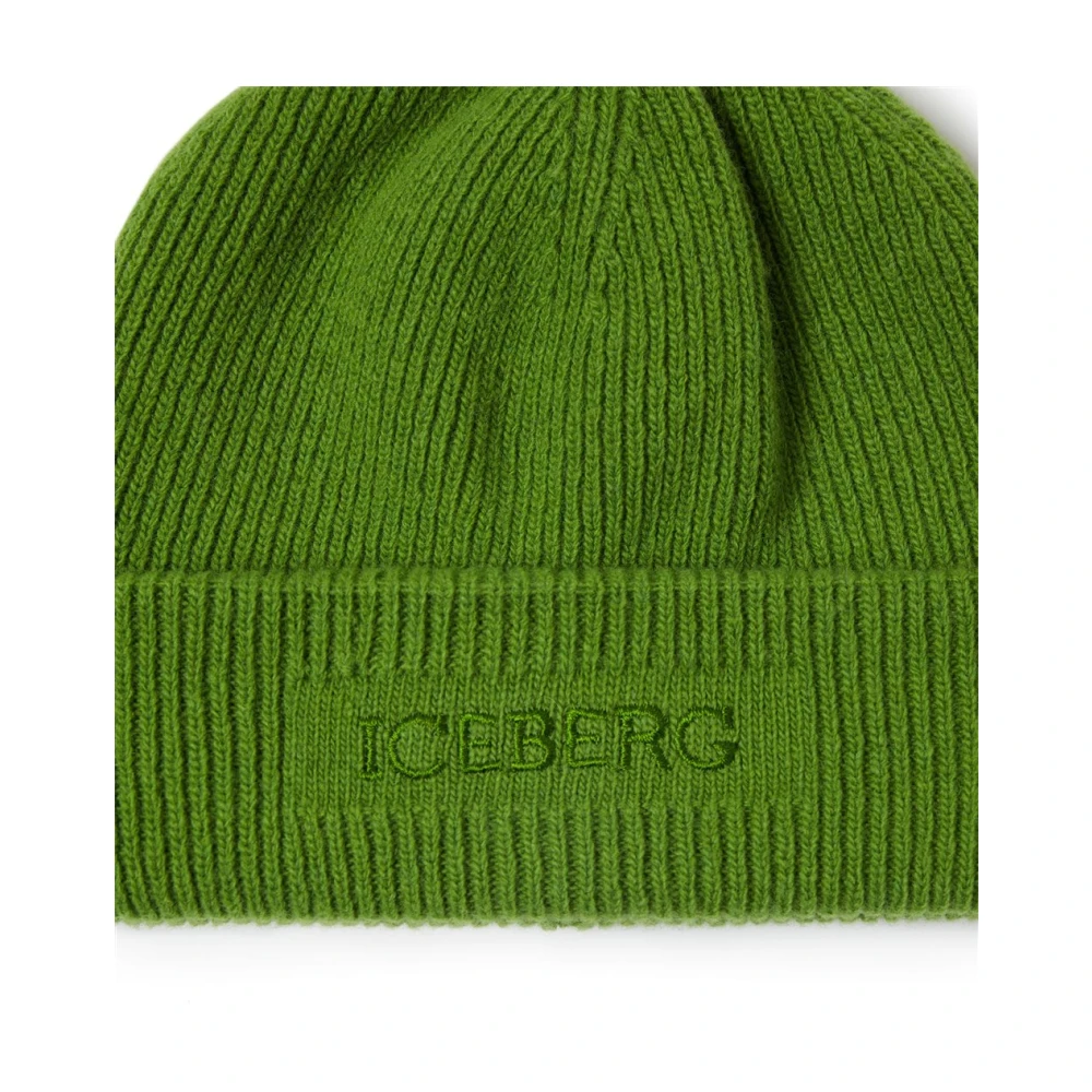 Iceberg Technische wollen blend hoed Green Dames