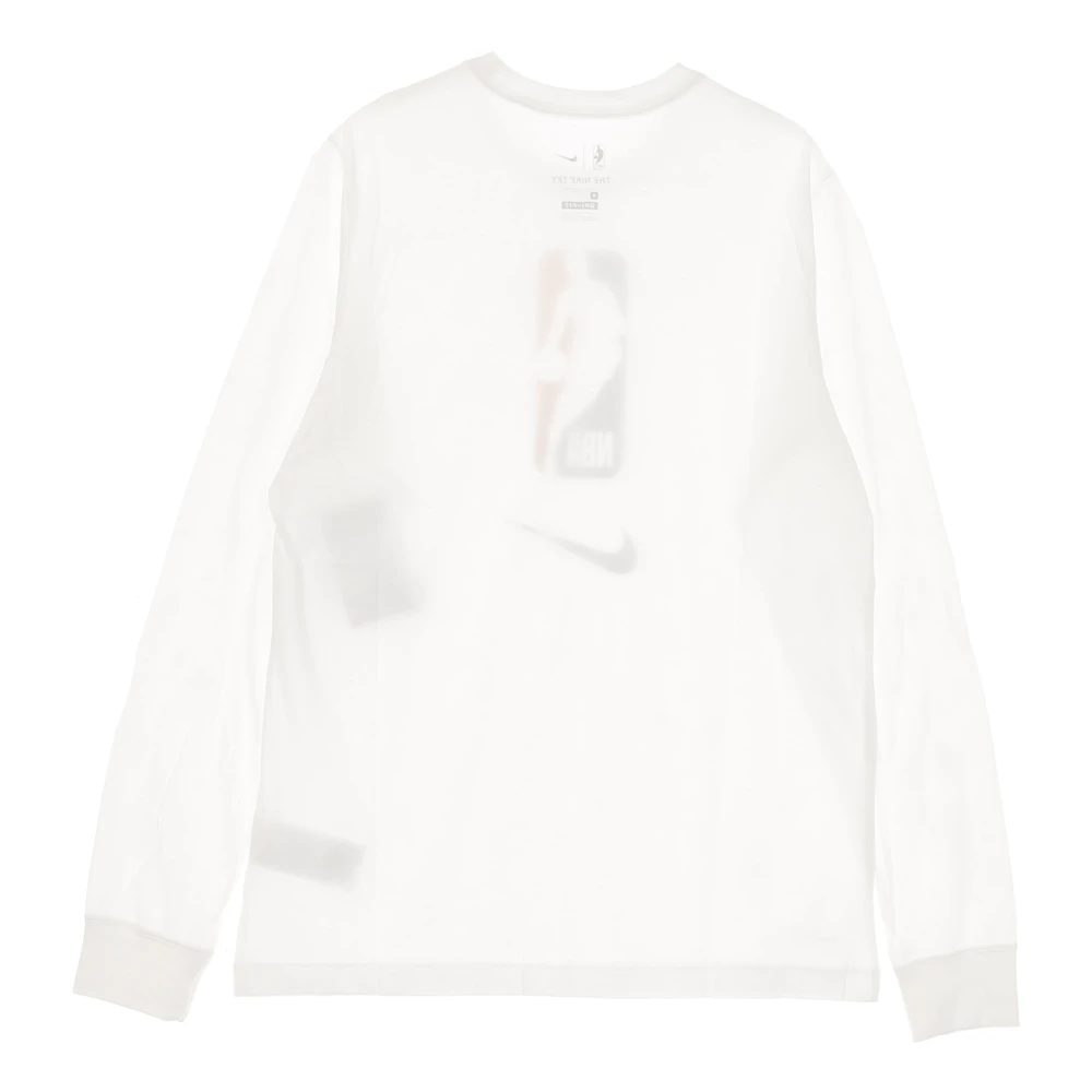 Nike NBA Team Longsleeve Tee Wit White Heren
