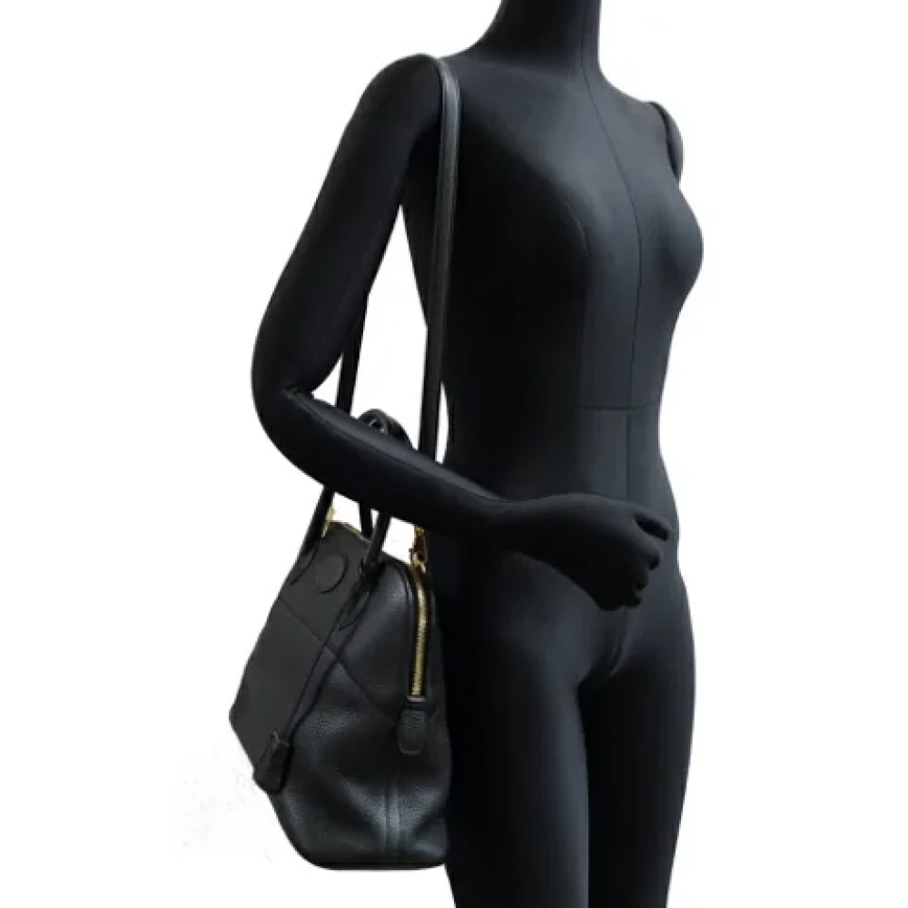 Hermès Vintage Pre-owned Leather handbags Black Dames