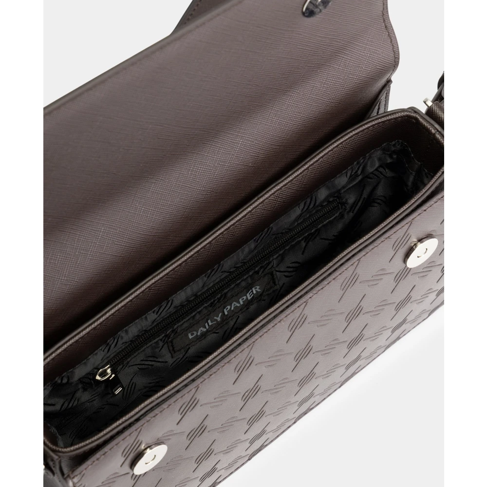 Daily Paper Monogram Leren Schoudertas Brown Heren